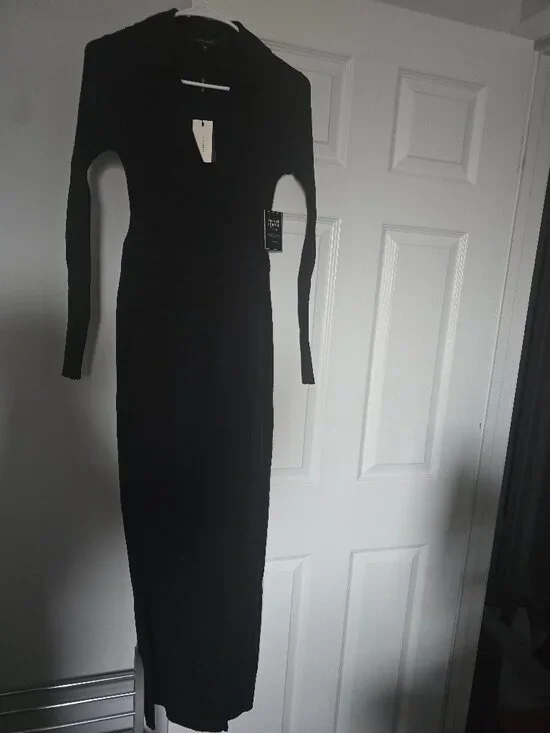 NWT JLUXLABEL Black Emma Knit Maxi Dress (S) - Picture 4 of 9